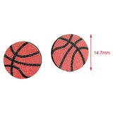 Maxbell 2 Pairs Sports Stud Earrings Unique Statement Earrings for Women Teens Gifts Style D