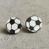 Maxbell 2 Pairs Sports Stud Earrings Unique Statement Earrings for Women Teens Gifts Style E