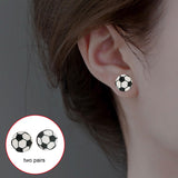 Maxbell 2 Pairs Sports Stud Earrings Unique Statement Earrings for Women Teens Gifts Style E
