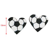 Maxbell 2 Pairs Sports Stud Earrings Unique Statement Earrings for Women Teens Gifts Style F