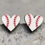Maxbell 2 Pairs Sports Stud Earrings Unique Statement Earrings for Women Teens Gifts  Style G