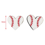 Maxbell 2 Pairs Sports Stud Earrings Unique Statement Earrings for Women Teens Gifts  Style G
