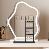 Maxbell Earring Necklace Holder Jewelry Display Stand Metal Structure Home Decor