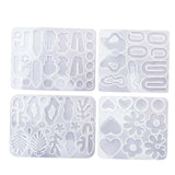 Maxbell 4Pcs Silicone Casting Irregular High Temperature Resistant Reusable for DIY