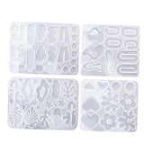 Maxbell 4Pcs Silicone Casting Irregular High Temperature Resistant Reusable for DIY