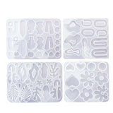 Maxbell 4Pcs Silicone Casting Irregular High Temperature Resistant Reusable for DIY