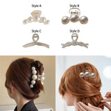 Maxbell Fashion Acrylic Hair Claw Clip Jaw Clip Casual Girls for Dating Styling Style A