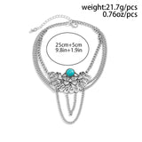 Maxbell Arm Bracelet Arm Cuff Chain Gift Armlet Charms Tassel Alloy for Engagement Style A