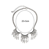 Maxbell Arm Bracelet Arm Cuff Chain Gift Armlet Charms Tassel Alloy for Engagement Style B