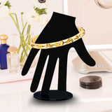Maxbell Jewelry Display Stand Hand Bracelet Ring Holder for Watch Photograph Props Clear Finger Up