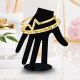 Maxbell Jewelry Display Stand Hand Bracelet Ring Holder for Watch Photograph Props Clear Finger Up