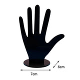 Maxbell Jewelry Display Stand Hand Bracelet Ring Holder for Watch Photograph Props Black Finger Up