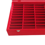 Maxbell Jewelry Organizer Tray Flocking Lining for Art Craft Fairs Dresser Shows Red