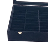 Maxbell Jewelry Organizer Tray Flocking Lining for Art Craft Fairs Dresser Shows Black