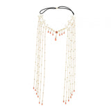 Maxbell Bridal Forehead Chain Long Hair Accessories Hair Accessories with Tassel