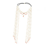 Maxbell Bridal Forehead Chain Long Hair Accessories Hair Accessories with Tassel