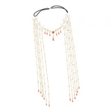 Maxbell Bridal Forehead Chain Long Hair Accessories Hair Accessories with Tassel