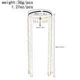 Maxbell Bridal Forehead Chain Long Hair Accessories Hair Accessories with Tassel