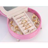 Maxbell Jewelry Storage Box Small Jewelry Organizer Jewelry Travel Case for Earrings