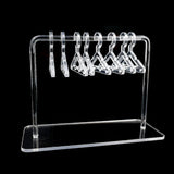 Maxbell Transparent Acrylic Earring Display Stand for Women Girls 8Pcs Hanger Rack