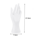 Maxbell 1Pair Female Mannequin Hand Multifunctional for Finger Ring Photograph Props White