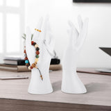 Maxbell 1Pair Female Mannequin Hand Multifunctional for Finger Ring Photograph Props White