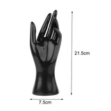 Maxbell Female Mannequin Hand Left Multifunctional for Photograph Props Stores Shops Black