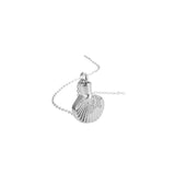 Maxbell Cremation Necklace Keychain Ash Holder for Mom and Dad Pet Husband and Wife Argent