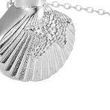 Maxbell Cremation Necklace Keychain Ash Holder for Mom and Dad Pet Husband and Wife Argent
