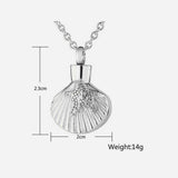 Maxbell Cremation Necklace Keychain Ash Holder for Mom and Dad Pet Husband and Wife Argent