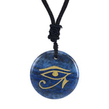 Maxbell Egyptian Eye of Horus Necklace Eye of Horus Pendant for Boys Girls Men Woman Blue