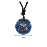 Maxbell Egyptian Eye of Horus Necklace Eye of Horus Pendant for Boys Girls Men Woman Blue