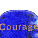 Maxbell Tumbled Stones Gifts Ornament Engraved Letters Polished Rock for Desktop Car Blue