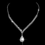 Maxbell Wedding Jewelry Sets White Jewelry Set Rhinestone for Party Girls Bridesmaid Gorgeous style