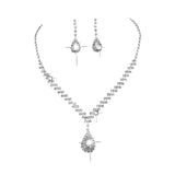 Maxbell Wedding Jewelry Sets White Jewelry Set Rhinestone for Party Girls Bridesmaid Gorgeous style