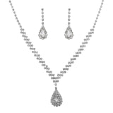 Maxbell Wedding Jewelry Sets White Jewelry Set Rhinestone for Party Girls Bridesmaid Gorgeous style