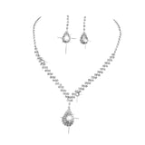 Maxbell Wedding Jewelry Sets White Jewelry Set Rhinestone for Party Girls Bridesmaid Gorgeous style