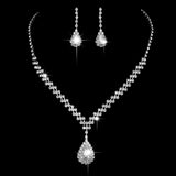 Maxbell Wedding Jewelry Sets White Jewelry Set Rhinestone for Party Girls Bridesmaid Gorgeous style