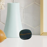 Maxbell Happiness Engraved Stone Engraved Rock for Bookshelf Living Room Anniversary Green