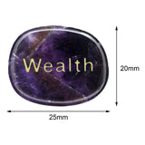 Maxbell Necklace Pendant Exquisite Workmanship Tumbled Stones for Yoga Business Work Violet