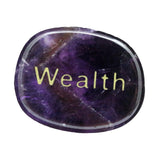 Maxbell Necklace Pendant Exquisite Workmanship Tumbled Stones for Yoga Business Work Violet