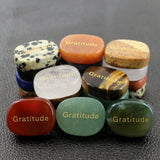 Maxbell Stone Stylish 2cmx2.5cmx0.7cm Collectibles Unique Gift for Thanksgiving Yoga Orange