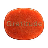 Maxbell Stone Stylish 2cmx2.5cmx0.7cm Collectibles Unique Gift for Thanksgiving Yoga Orange