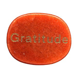 Maxbell Stone Stylish 2cmx2.5cmx0.7cm Collectibles Unique Gift for Thanksgiving Yoga Orange