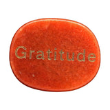 Maxbell Stone Stylish 2cmx2.5cmx0.7cm Collectibles Unique Gift for Thanksgiving Yoga Orange