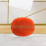 Maxbell Stone Stylish 2cmx2.5cmx0.7cm Collectibles Unique Gift for Thanksgiving Yoga Orange