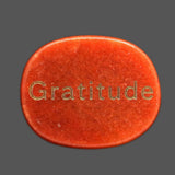 Maxbell Stone Stylish 2cmx2.5cmx0.7cm Collectibles Unique Gift for Thanksgiving Yoga Orange