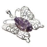 Maxbell Butterfly Charm Elegant DIY Making Supplies for Engagement Dating Daily Wear Purple