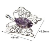 Maxbell Butterfly Charm Elegant DIY Making Supplies for Engagement Dating Daily Wear Purple