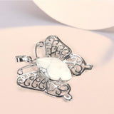 Maxbell Butterfly Charm Elegant DIY Making Supplies for Engagement Dating Daily Wear White